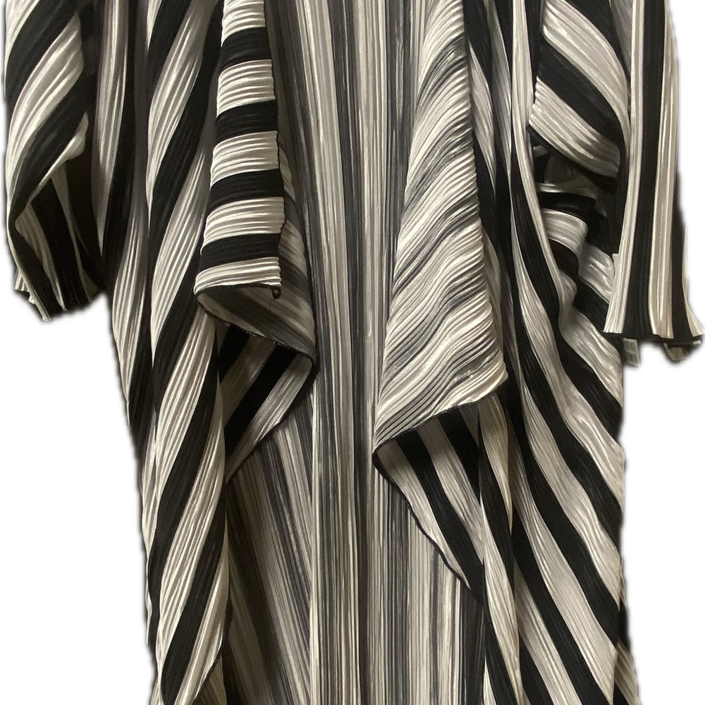 LuLaRoe Black and White Striped Dress
